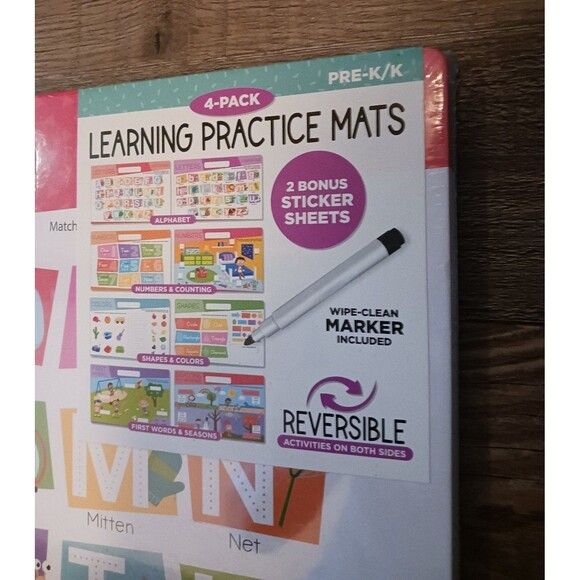 Dry Erase Learning Mats for Pre K/Kindergarten - Picture 2 of 7